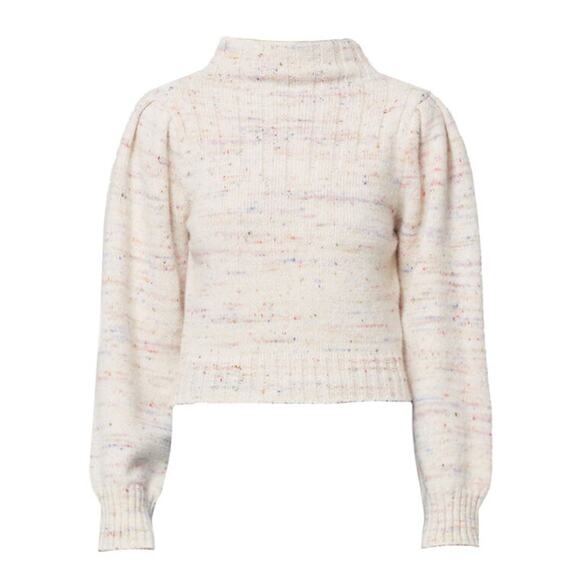 Citizens of Humanity Claudia Turtleneck Puff Sleeve Alpaca Wool Sweater Size XL - Picture 2 of 15